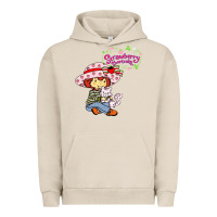 Pigment French Oak strawberry shortcake and cat Urban Hoodie - linhVisuals