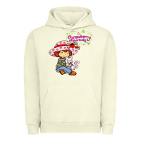 Pigment Pistachio strawberry shortcake and cat Urban Hoodie - linhVisuals