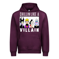 Mauve Wine chillin like a villain Urban Hoodie - linhVisuals