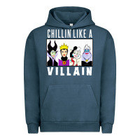 Pigment Midnight Navy chillin like a villain Urban Hoodie - linhVisuals