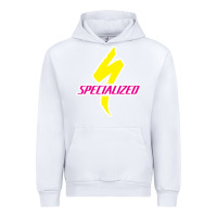 White Specialized Bikes Bicycle Urban Hoodie - linhVisuals