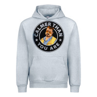 Heather Grey calmer than you are Urban Hoodie - linhVisuals