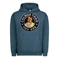 Pigment Midnight Navy calmer than you are Urban Hoodie - linhVisuals