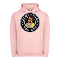 Pigment Salmon calmer than you are Urban Hoodie - linhVisuals