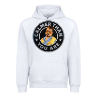White calmer than you are Urban Hoodie - linhVisuals