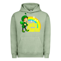 Pigment Oil Green luv lucky charms Urban Hoodie - linhVisuals