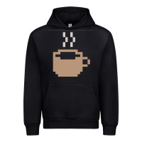 Black pixel coffee Urban Hoodie - linhVisuals