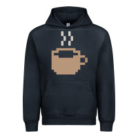Navy pixel coffee Urban Hoodie - linhVisuals