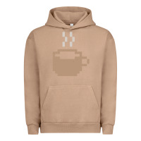 Pigment Burro pixel coffee Urban Hoodie - linhVisuals