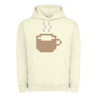 Pigment Pistachio pixel coffee Urban Hoodie - linhVisuals
