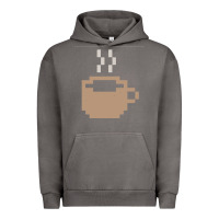 Pigment Tornado pixel coffee Urban Hoodie - linhVisuals