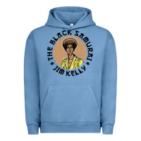 Pigment Pebble Blue the black samurai Urban Hoodie - linhVisuals
