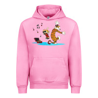 Fuchsia Pink calvin music Urban Hoodie - linhVisuals