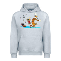 Heather Grey calvin music Urban Hoodie - linhVisuals