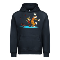 Navy calvin music Urban Hoodie - linhVisuals