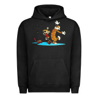 Pigment Black calvin music Urban Hoodie - linhVisuals