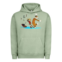 Pigment Oil Green calvin music Urban Hoodie - linhVisuals