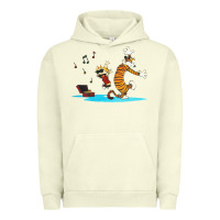 Pigment Pistachio calvin music Urban Hoodie - linhVisuals