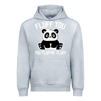 Heather Grey panda cub fluff you giant panda Urban Hoodie - linhVisuals