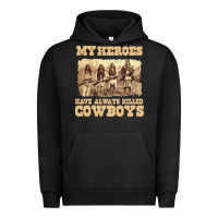 Pigment Black my heroes have always killed cowboys retro Urban Hoodie - linhVisuals