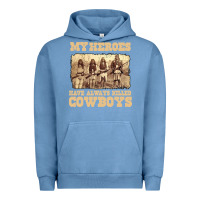 Pigment Pebble Blue my heroes have always killed cowboys retro Urban Hoodie - linhVisuals