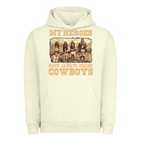 Pigment Pistachio my heroes have always killed cowboys retro Urban Hoodie - linhVisuals