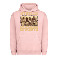 Pigment Salmon my heroes have always killed cowboys retro Urban Hoodie - linhVisuals