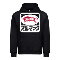 Black bullmark Urban Hoodie - linhVisuals