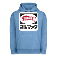 Pigment Pebble Blue bullmark Urban Hoodie - linhVisuals