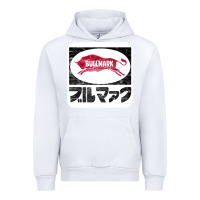 White bullmark Urban Hoodie - linhVisuals