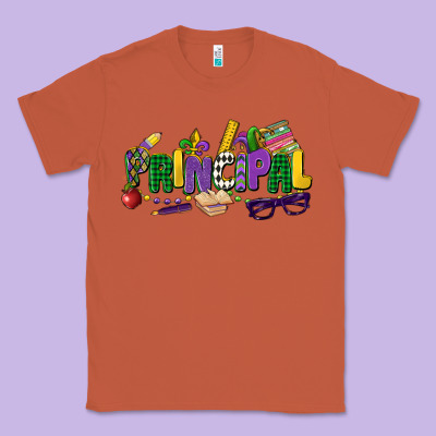 Principal Mardi Gras Cowgirl Classic Tee Designed By Cowgirlartshop