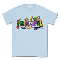 Dusty Blue principal mardi gras cowgirl Classic Tee - CowGirlArtShop