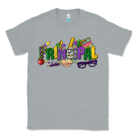 Heather Grey principal mardi gras cowgirl Classic Tee - CowGirlArtShop