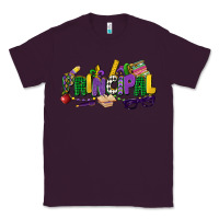 Plum principal mardi gras cowgirl Classic Tee - CowGirlArtShop