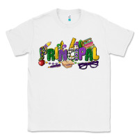 White principal mardi gras cowgirl Classic Tee - CowGirlArtShop