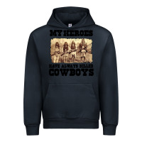 Navy my heroes have always killed cowboys retro Urban Hoodie - linhVisuals