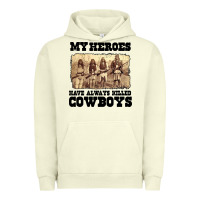 Pigment Pistachio my heroes have always killed cowboys retro Urban Hoodie - linhVisuals