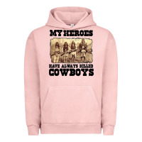 Pigment Salmon my heroes have always killed cowboys retro Urban Hoodie - linhVisuals