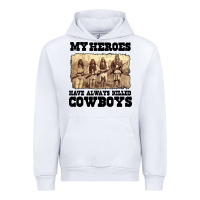 White my heroes have always killed cowboys retro Urban Hoodie - linhVisuals