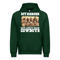 Forest Green my heroes have always killed cowboys retro Urban Hoodie - linhVisuals