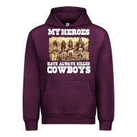 Mauve Wine my heroes have always killed cowboys retro Urban Hoodie - linhVisuals