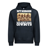 Navy my heroes have always killed cowboys retro Urban Hoodie - linhVisuals