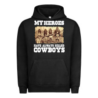 Pigment Black my heroes have always killed cowboys retro Urban Hoodie - linhVisuals