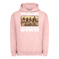 Pigment Salmon my heroes have always killed cowboys retro Urban Hoodie - linhVisuals