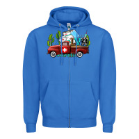 True Royal lvn nurse truck with cactus and sunflowers Zipper Hoodie - AdoDesignShop