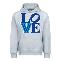 Heather Grey villanova love Urban Hoodie - linhVisuals
