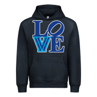 Navy villanova love Urban Hoodie - linhVisuals