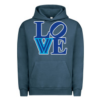 Pigment Midnight Navy villanova love Urban Hoodie - linhVisuals