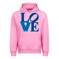 Fuchsia Pink villanova love Urban Hoodie - linhVisuals