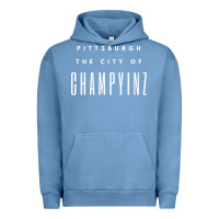 Pigment Pebble Blue pittsburgh city of champyinz steel city Urban Hoodie - linhVisuals